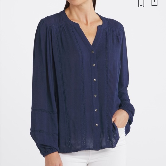 Mason & Belle Bethany Button Detail Top - Picture 1 of 4